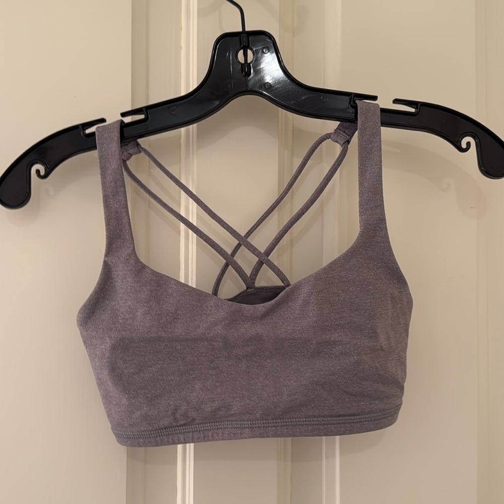 lululemon grey sports bra - Size 4